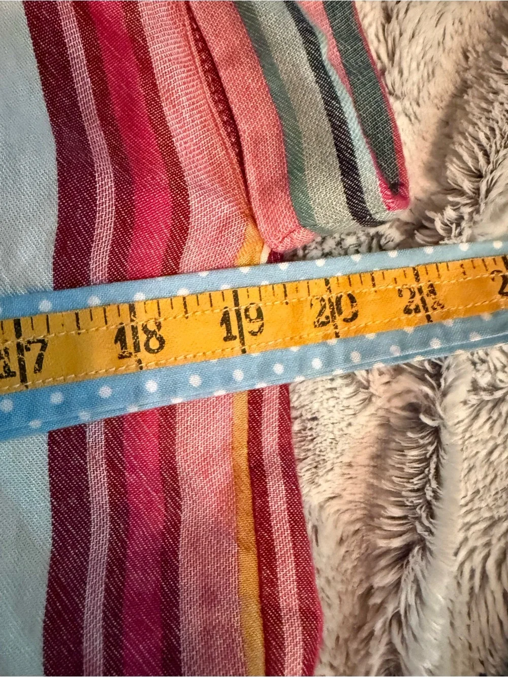 Harper Heritage Linen Button up Striped Short Sleeve Top - Picture 6 of 11